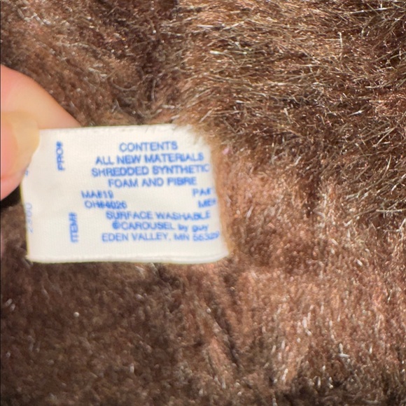 Vintage Carousel by Guy Stuffed Brown Plush Bear Toy with Red Hat 18” - Picture 5 of 5